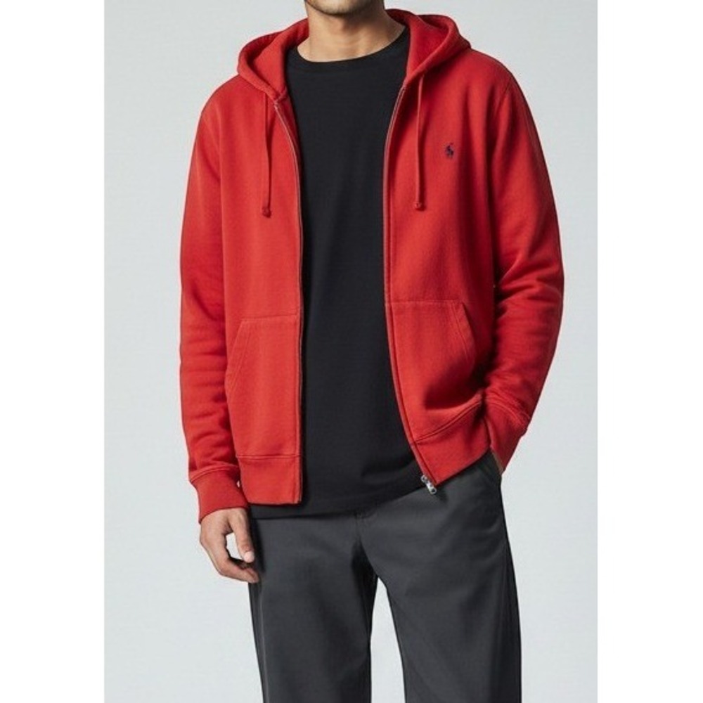Polo Ralph Lauren Men's Red Hoodie Size L